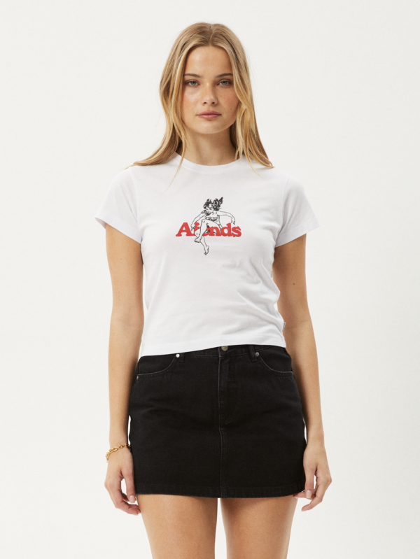 AFENDS Womens No Fury - Baby Tee - White